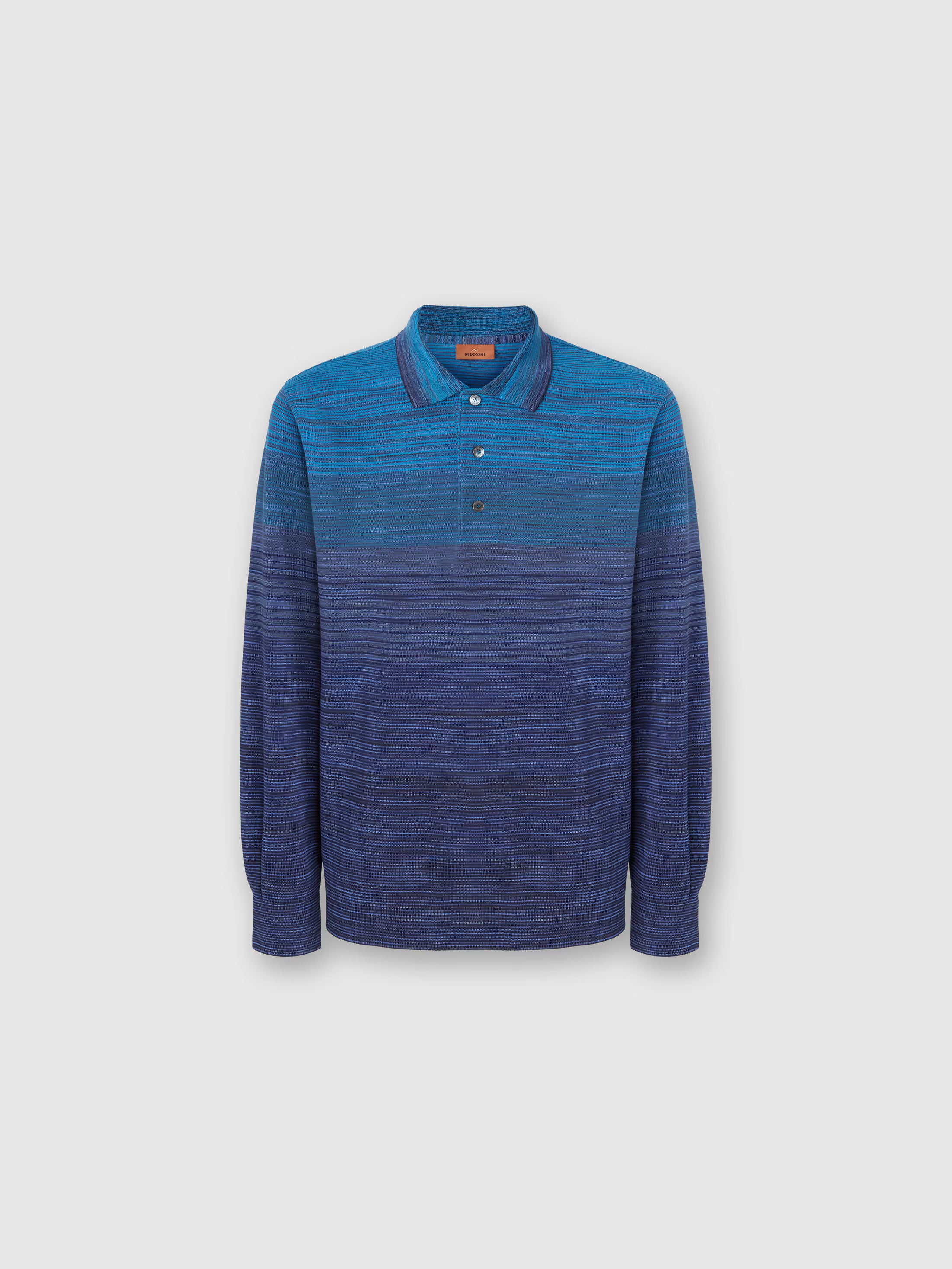 Missoni Long Sleeve Polo - Navy/Blue